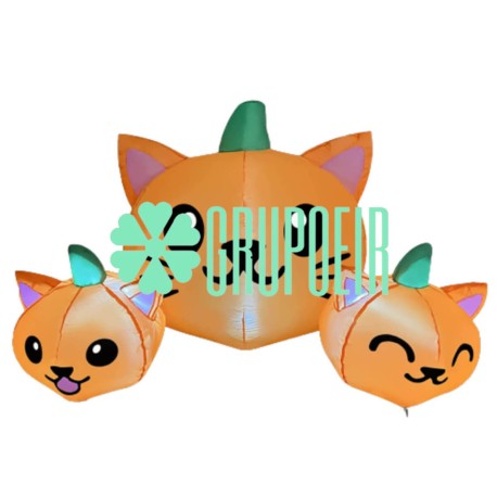 Inflable Gatos Halloween 1.55 Mts