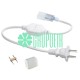 Conector Manguera Led 5050 Smd Plana Exterior Enchufe Pin H Tapon 