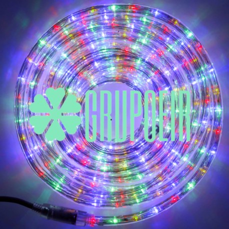 Manguera Led Multicolor 10 Metros Gel Exterior Navideña Luces De Navidad