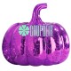 Calabazas Morado Pilas Luces Halloween Baterias Decoracion Otoño Evento