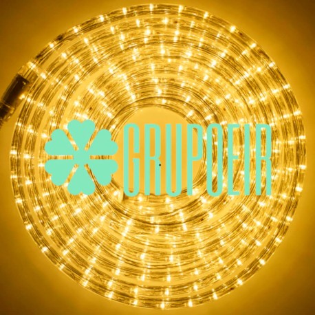 Manguera Led Ambar 10 Metros Gel Exterior Navideña Luces De Navidad