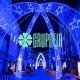 Manguera 100 Mts 2 Hilos Azul Luces Led Luz Fija Tivoli Exterior Redonda