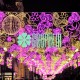 Manguera 100 Mts 2 Hilos Rosa Luces Led Luz Fija Tivoli Exterior Redonda