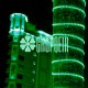 Manguera 100 Mts 2 Hilos Verde Luces Led Luz Fija Tivoli Exterior Redonda
