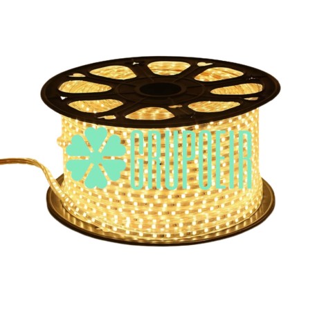 Manguera Led 5050 Rollo 50 Metros Calido Exterior Smd 60 Leds Por Metro