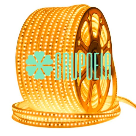 Manguera Led Ambar 2835 Rollo 100 Metros Smd Exterior 120 Leds Por Metro