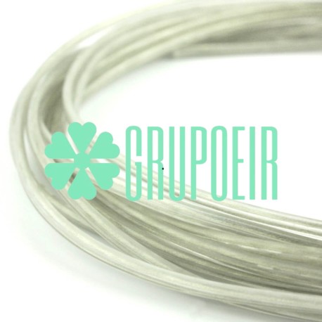 Cable 2x18 Redondo Transparente Liso Pvc Lamparas Candelabros Candiles 