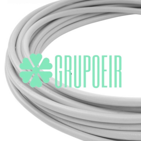 Cable 2x18 Redondo Blanco Liso Pvc Lamparas Candelabros Candiles 5.5mm 
