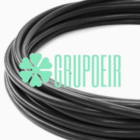 Cable 2x18 Redondo Negro Liso Pvc Lamparas Candelabros Candiles 5.5mm 