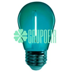 Foco 1w Led Celeste Decorativo Decoracion Evento Filamento Retro S14 E27