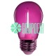 Foco 1w Led Rosa Decorativo Decoracion Evento Filamento Retro S14 E27