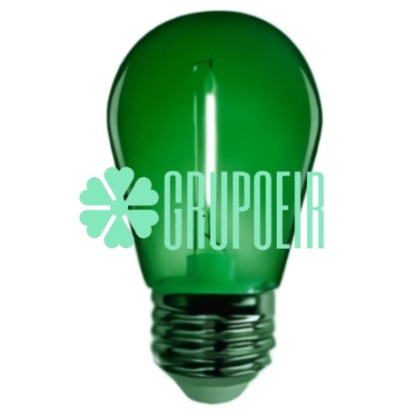 Foco 1w Led Verde Decorativo Alumbrado Patrio Fiestas Patrias S14 E27