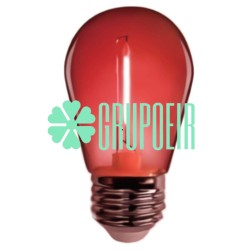 Foco 1w Led Rojo Decorativo Alumbrado Patrio Fiestas Patrias S14 E27