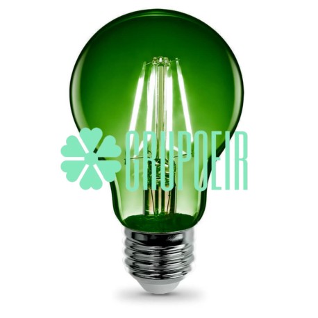 Foco Led Verde 4W A19 E27 E26 Fiestas Patrias Hotel Restaurante Terraza
