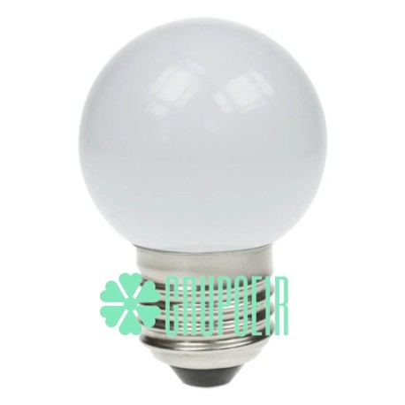 Foco 1W P45 Led Blanco G45 Colores Miniglobo Plastico Rosca E26 E27