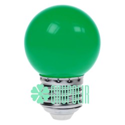 Foco 1W P45 Led Verde G45 Colores Miniglobo Plastico Rosca E26 E27