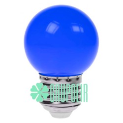 Foco 1W P45 Led Azul G45 Colores Miniglobo Plastico Rosca E26 E27
