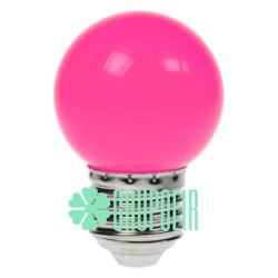 Foco 1W P45 Led Rosa G45 Colores Miniglobo Plastico Rosca E26 E27