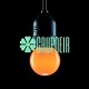 Foco 1W P45 Led Naranja G45 Colores Miniglobo Plastico Rosca E26 E27