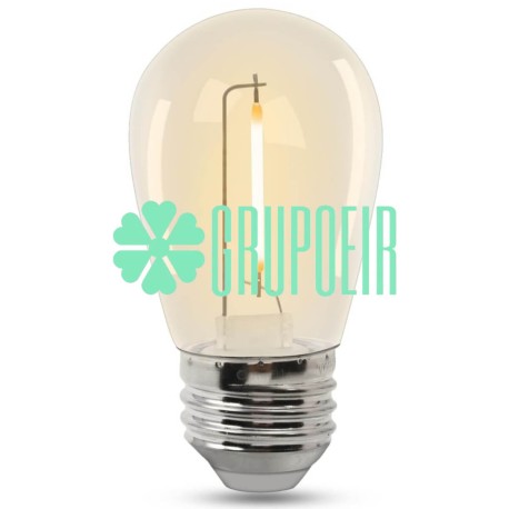 Foco Exterior Led Inastillable Irrompible Plastico Calido Vintage S14 1W E27