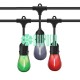 Guirnalda Led Tricolor 10 Metros Focos S14 Fiestas Patrias Verde Blanco Rojo