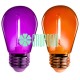 Focos Led Halloween Día De Muertos Naranja Morado E27 S14 1W 30 Piezas