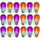 Focos Led Halloween Día De Muertos Naranja Morado E27 S14 1W 120 Piezas