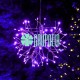 Estrella Luces 30 Cms Morado Erizo Navidad Decoracion Plaza Centro Comercial