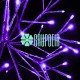 Estrella Luces 30 Cms Morado Erizo Navidad Decoracion Plaza Centro Comercial