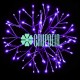 Estrella Luces 30 Cms Morado Erizo Navidad Decoracion Plaza Centro Comercial