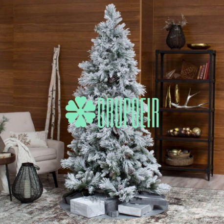 Pino Verde Nevado 1.80 Metros Arbol Navideño Piñas Nieve Local Comercial