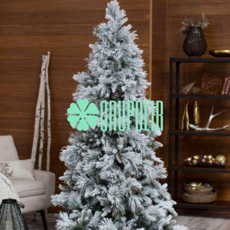 Pino Verde Nevado 5 Metros Arbol Navideño Gigante Centro Plaza Comercial