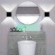 Lampara Cubo Negro Blanco 10W Aplique Moderno Hotel Restaurante Exterior