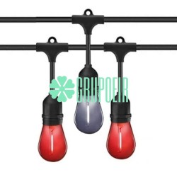 Guirnalda Led Rojo Blanco 10 Mts