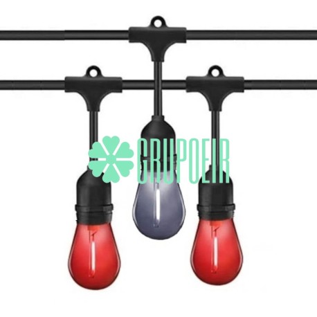 Guirnalda Led Rojo Blanco 10 Mts