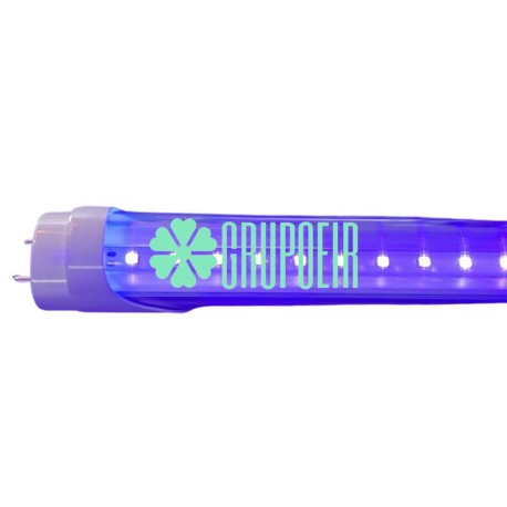 Tubo 18W Led Luz Negra T8 1.20 Mts Curado UVA Ultravioleta Profesional