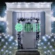 Malla Blanco Cable Verde 1.8 x 2.4 Mts Red Luces Led Follajes Arboles