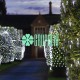 Malla Blanco Cable Verde 1.8 x 2.4 Mts Red Luces Led Follajes Arboles