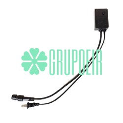 Conector Enchufe 3 Hilos Pines Vias Para Manguera Led Redonda Control