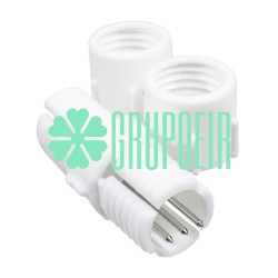 Conector Cople 3 Hilos Empalme Union Para Manguera Led Redonda Luminosa