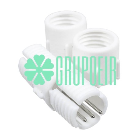 Conector Cople 3 Hilos Empalme Union Para Manguera Led Redonda Luminosa