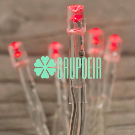 Luces Led Pilas AA Rojo 3 Mts 14 Febrero Amor Fiestas Patrias Navidad