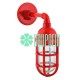 Bunker Retro Rojo Lampara Luminaria Industrial Nautica Marina Decorativa