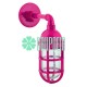 Lámpara Bunker Retro Fucsia Salón De Belleza Estética Spa Muro Pared