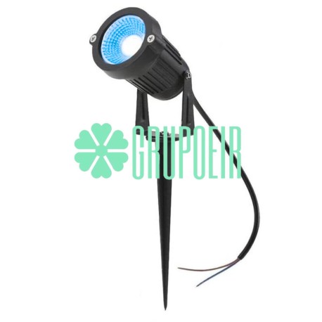 Lampara Estaca 15W Azul
