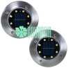 Estaca Solar 8W Blanco 2 Pzas