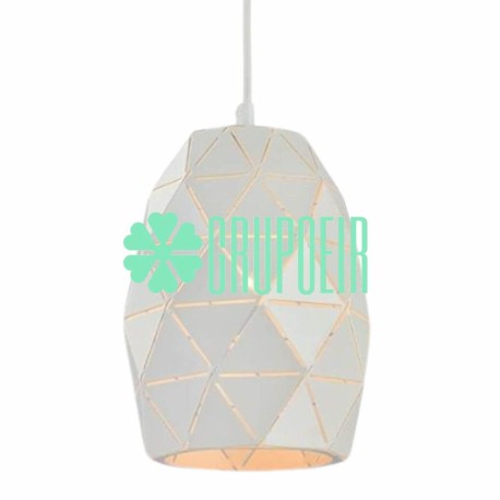 Lampara Geometrica Cylinder Blanco