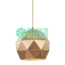 Lampara Geometric Globe Dorado