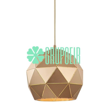 Lampara Geometric Globe Dorado