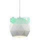 Lampara Geometric Globe Blanco Luz Colgante Techo Moderna Minimalista